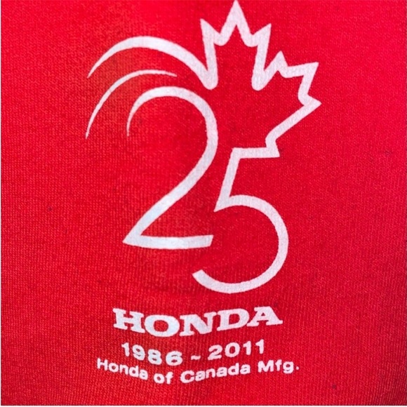 Red 2011 Honda 25 years sweater - Picture 3 of 5